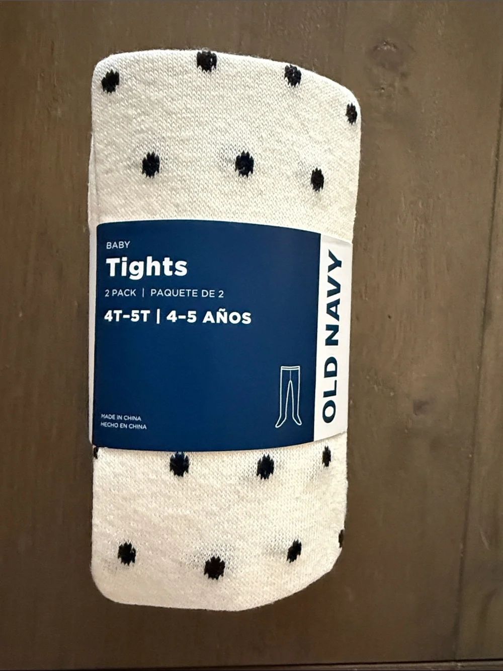 2 pack girl tights-White & Black Polka Dots & Gray